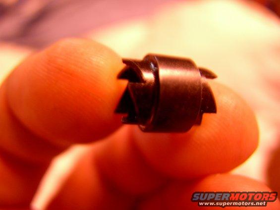 A shot of the reversible holesaw-like cutter, which threads on either way for double the life.  You can cut through just the outer skin of the quarter panel, so as not to leave the inner panel looking like swiss cheese.
