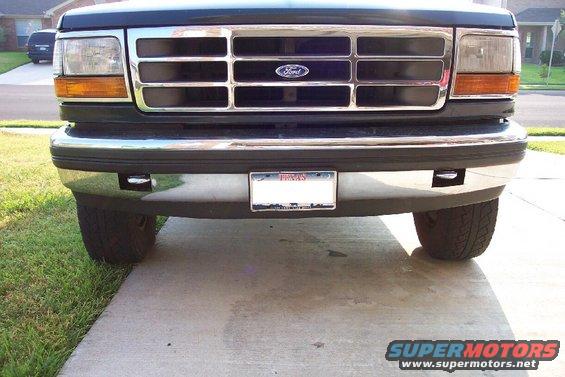 Tow hooks, installed