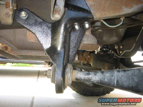 Right front radius arm drop down bracket