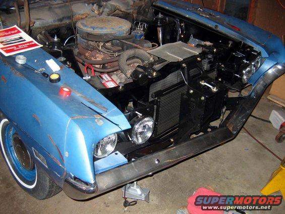 Here is an overall front view. I am almost ready to take it on it's maiden 6cyl cruise around the 'hood'.