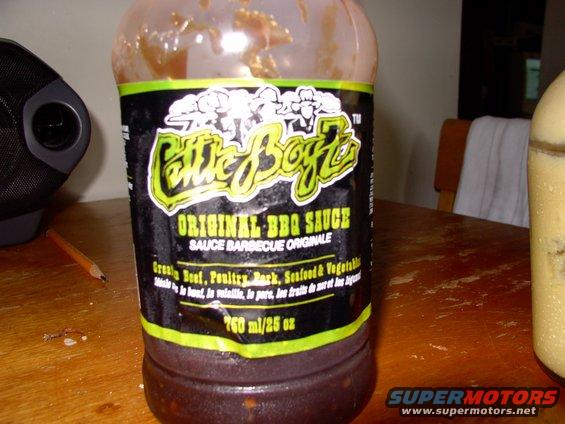 img_0052.jpg #1 ingredient: Cattleboys BBQ sauce, made only in Alberta Canada.  Put it right into the bowl you mix the patties up in.  It holds the meat together better than any amount of eggs can.