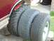 1996 Ford Bronco - My new tire(s) on left, my tire(s) now in middle, and the stock Bronco tire... I SEE NOW why he went bigger!! BTW, left to right is 35" Pro…