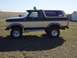 1979 Ford Bronco - This lifted Ford Bronco has a two-tone paint scheme and appears to be from the late 1970s.
