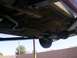 1973 Mercury Cougar - The undercarriage with the driveshaft removed.