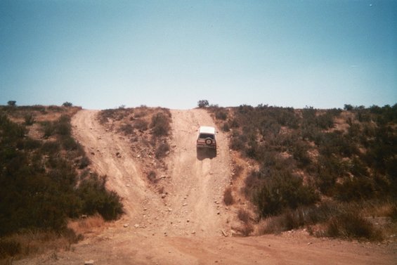 010_4.jpg The hill looked a lot steeper standing there.
Here's Clarko going first!