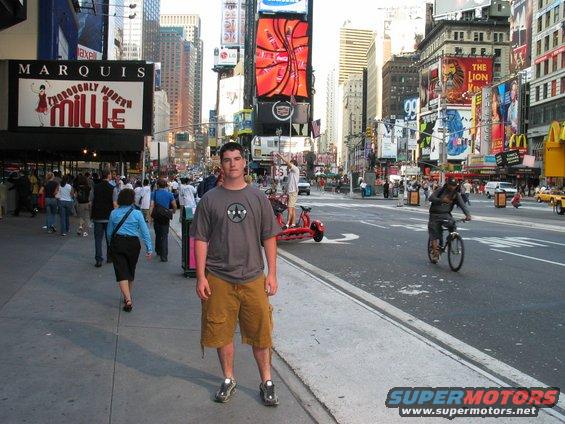 Man in Times Square, NYC