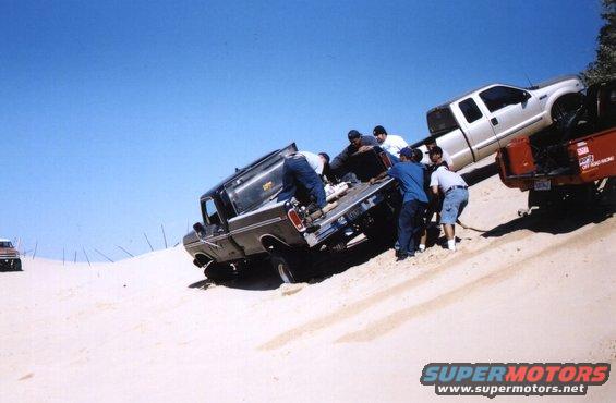 Everyone helping with Tonys truck