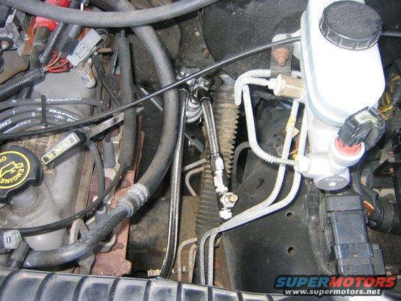 One hose on and part of the second one on.