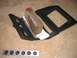 1995 Ford Bronco - Glueing the cup holder aluminum on.