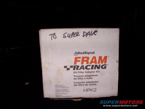 img_0017.jpg This is the first remote filter housing I used and it worked fine. I just wanted one that had a temperature sender unit provision.  This Fram part # HP K2 is cheap and available from any jobber, and it's now on my Mopar protecting the 727.