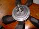 Stop at this point and verify you havve the correct fan clutch. Here the new one is on top of the ol...