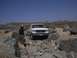 1988 Ford Bronco - Cam getting through the rock course, Nice little course.