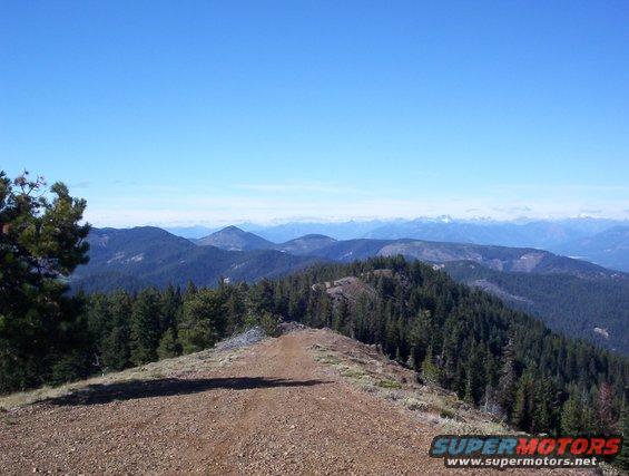 looking west at the northern cascades.