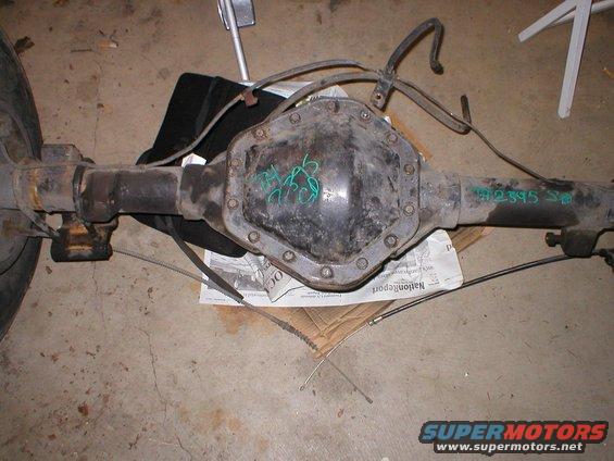 Rear axle assembly with "12395 S" and "7309" written on it