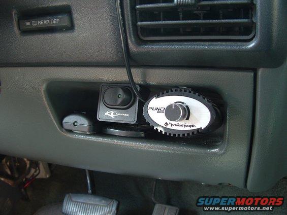 sub amp gain control and KC lights power switch