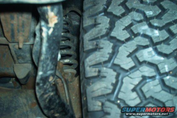 Full lock right , tire not rubbing arm