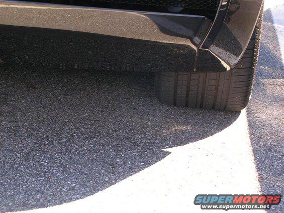 Close-up of a car's tire and lower fender area