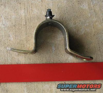 Metal bracket with black plastic clip, Supermotors.net logo