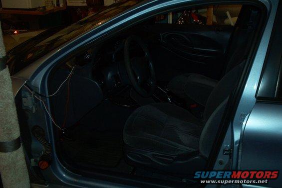 my poor car, without a door... NEVER NEVER back out of your garage with the door cocked open....!@