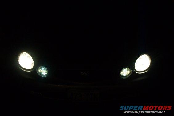 regular lights....... excepting of course that they're cyberwhites in the turns, and walmart blues....