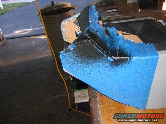 Part of the gauge holder hit the dash and broke off, had to sand it a bit and paint it.  All better after it dries.