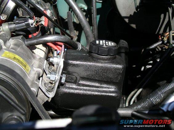 with-ps-resivoir-installed.jpg The resivoir is out of a Chevy econo box.  Lots of vehicles use a resivoir.  If I had it to do over again I would get one out of a Chevy-20 van or BMW.  Both have more capacity.