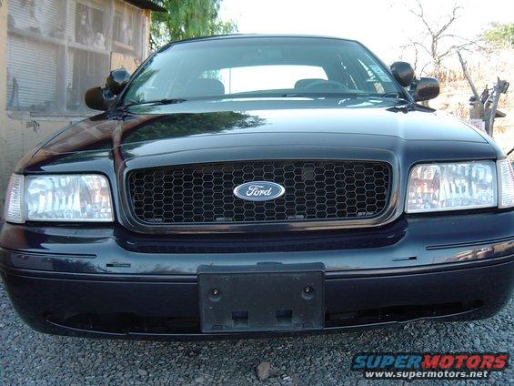 After the area behind the grille was painted black .
