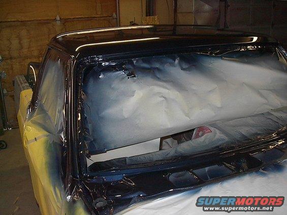 Here it is in the paint shop drying. Wish I had my better digital. This one doesn't do the job justice.