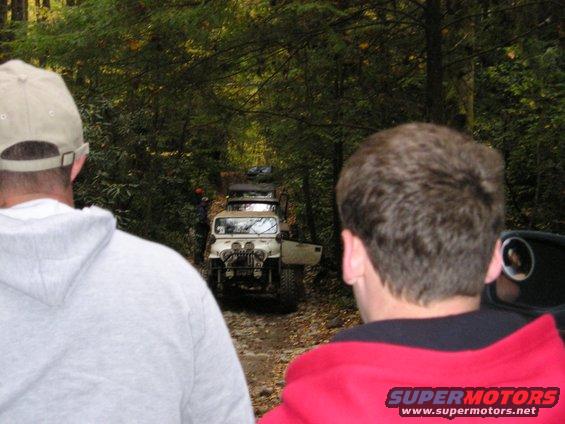 p1010056.jpg Long line of trucks after we crossed the water