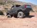 1984 Ford Bronco - Dropping off a steep plateau.
