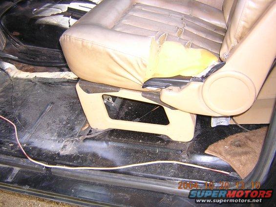 driver's side seat brackets