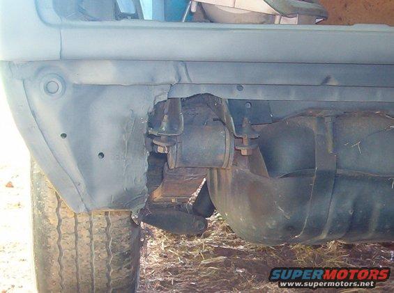 Broken rear springs.
