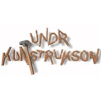 Text art: UNDER CONSTRUCTION with a hammer