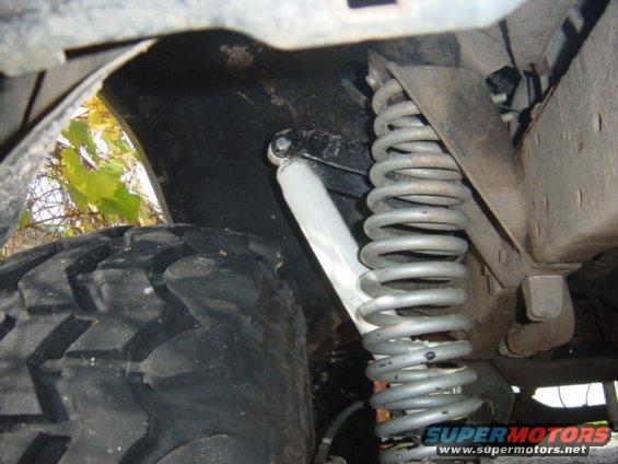 Tire and coil spring suspension of a vehicle, likely from the late 1970s