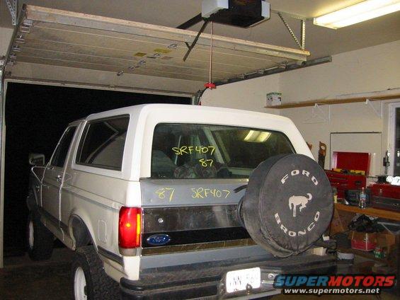 here it is with the window up. we made sure it worked before undertaking this project. being this was done out of town. it would have been a long drive home with no back window