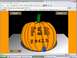 1988 Ford Bronco - A digital simulation of carving a pumpkin with the words 'FSB ROCKS' visible on its surface.