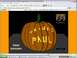 1988 Ford Bronco - A digital image shows a carved pumpkin with text, set against a dark background with orange borders.