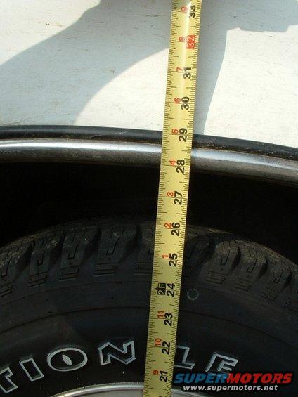Height of 2.3 2wd Ranger springs installed.