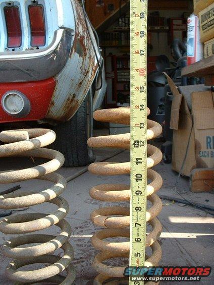Height of 2.3 2wd Ranger coil.