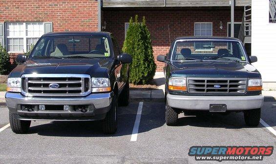 The F250 w/ his older brother, my old 95 F150