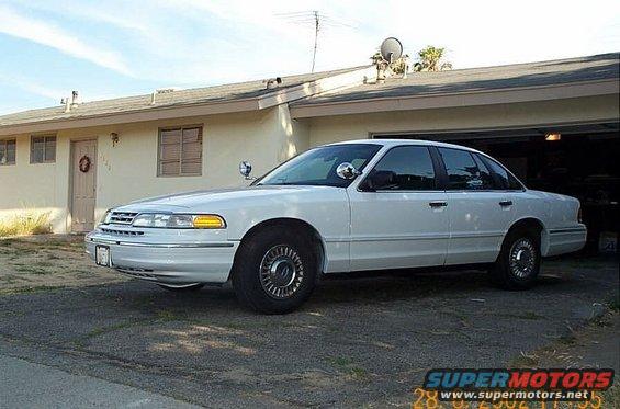 96p71.jpg Pic#1--1996 Crown Vic P71, originally in service with Davis, CA P.D. before it came to be in service with us.  Comfy, and runs strong.
