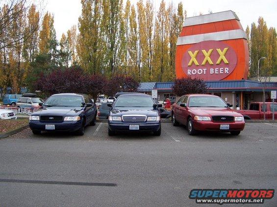 The three cars before lunch.  And yes, the burnout in front is still Josh's from the last meet.