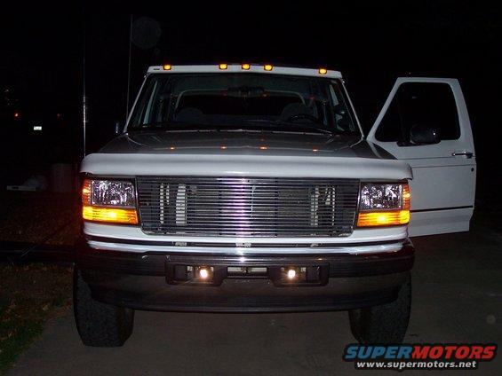 1992-1997 Ford F-Series truck front view, driver's door open