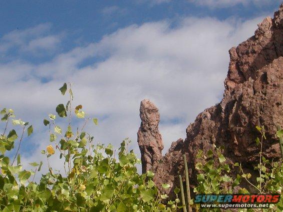 That funny looking rock that everyone takes a picture of.