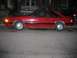 1987 Ford Mustang - Left side, dented in left front fender, only one that has no rust, ahh how nice lol