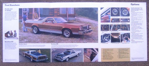 1973 Ford Ranchero in copper and silver, parked outdoors