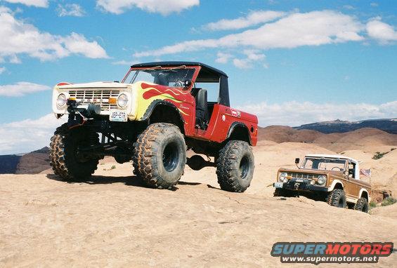 Jeff's  bronco leads the way in Moab
