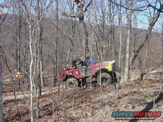 Jeff showing off in two wheel drive