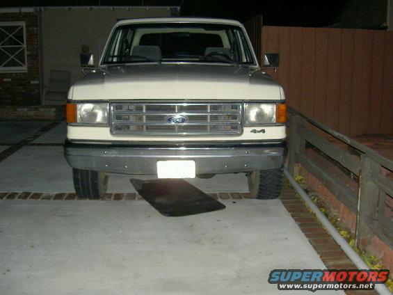 Shot with the Custom trim level front bumper.
