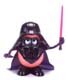 Black Darth Vader toy with red lightsaber